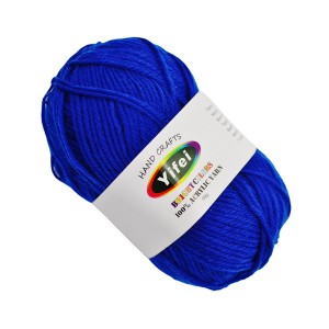 Пряжа д/в'язання Yifei Поліестер 50г Електрик *20