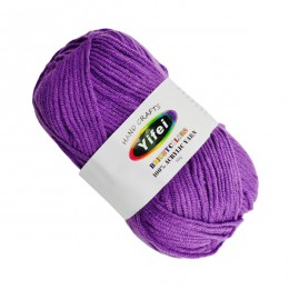 Пряжа д/вязання Yifei Поліестер 50г Фіолетова *20