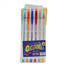 Ручка гелева кольорова ColorGel набір 6шт арт.100-6
