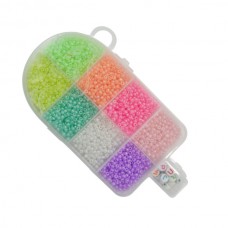 Набір бісеру д/рукоділля 9 кейсів +волосінь Морозиво