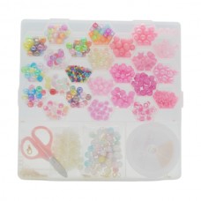 Набір бісеру д/рукоділля 26 видів+застібки, волосінь, ножниці