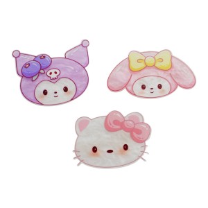 Заколка-прищіпка д/волосся 1шт 4,5см Герої Hello Kitty *20