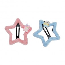 Заколка д/волосся 1шт Зірка Хутряна Кольорова Декор Мультяшки Мікс арт.A068