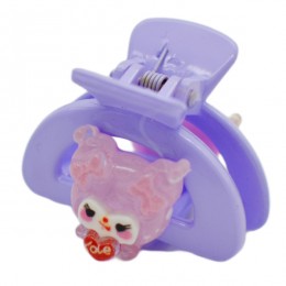 Краб д/волосся пластик 1шт 3см Дитячий Герої Hello Kitty Мікс арт.B165/176 *40