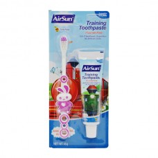 Зубна паста  дитяча AIRSUN 45г + щітка Синя Тутті Фрутті