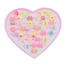 Каблучка дитяча 1шт пластикова Декор арт.JZT-03 *36