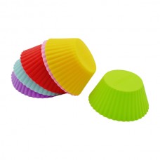 Форма д/випічки кексів/мафінів силіконова з втулкою Фігурки на 6шт арт.CK3-860