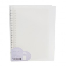 Блокнот А5 ZB Прозора обкладинка 60арк в лінію на спіралі арт.490-4902