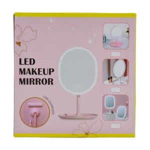 Дзеркало д/макіяжу LED підсвітка на підставці арт.JM-27109AB