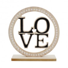 Декоративний напис 17*16,5*4,5см LOVE Коло