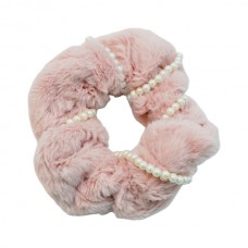 Резинка д/волосся 1шт Обємна Хутряна Декор Перлини арт.67#-D29/35 *40