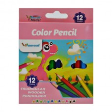 Олівці кольорові Maweed 12кольорів арт.короткі WJ022 *12