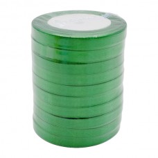 Стрічка декоративна атласна 10мм 1шт Кольорова в рулоні *10