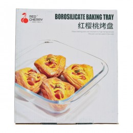 Форма Скляна RED CHERRY д/запікання 1,8л Квадратна *12