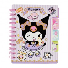 Блокнот А6 Kuromi в лінію на спіралі з закладками арт.GY-1136 *24