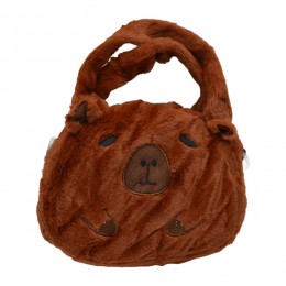 Сумка дитяча Хутряна Капібара на замку через плече *6