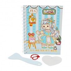 Блокнот А6 Krolli на спіралі з наліпками і міні шпатель арт.SZ-149 *24