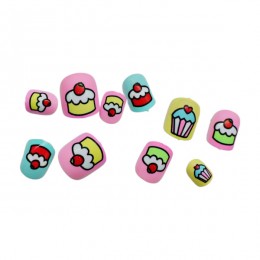 Нігті накладні Дитячі/на планшетці з малюнками 12*