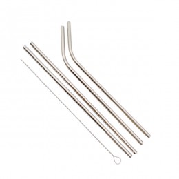 Трубочка металева д/напоїв Набір 4шт з щіточкою арт.233#-1