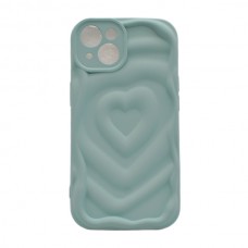 Чохол д/тел силікон iPhone 13 Кольоровий Рельєфний Мікс