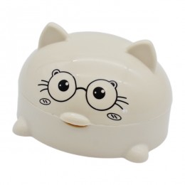 Мильниця пластик 1шт закрита Котик арт.262-5293