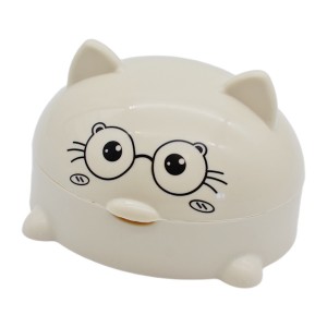 Мильниця пластик 1шт закрита Котик арт.262-5293