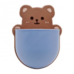 Органайзер д/дрібниць 1шт пластик навісний самоклеючий Ведмідь арт.968-8980