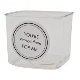 Стакан д/дрібничок 10*8см Прозорий арт.Y308-Q25-136