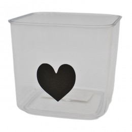 Стакан д/дрібничок 9*9,5см Прозорий арт.Y308-Q25-101