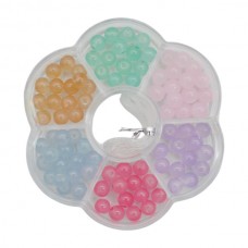 Набір бісеру д/рукоділля 6 видів+ волосінь Квітка Мікс *12