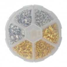 Набір фурнітури д/браслетів і підвісок 6кейсів Золото/Срібло *12