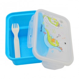 Ланч Бокс XiTianLong 17*11*7см з виделкою Малюнок мікс арт.185-9801