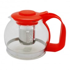 Чайник-Заварник Скляний 1200мл кольор. пластик арт.FY1602