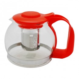 Чайник-Заварник Скляний 1200мл кольор. пластик арт.FY1602