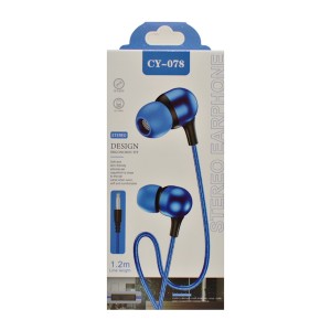 Навушники Stereo Earphone 1.2м арт.CY-078