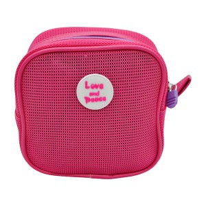 Косметичка жіноча сітка  Love and Peace  арт.25162