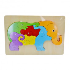 Іграшка деревяна Стереоскопічний пазл Тваринки Мікс арт. LMS-08