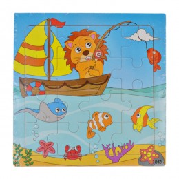 Іграшка деревяна Пазл 15*15см Мікс арт.1515