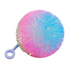 Іграшка антистрес Мячик Веселковий світлодіодний на мотузці арт.236-5*12