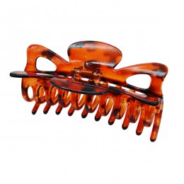 Краб д/волосся пластик 1шт 9,5см Бурштин арт.67#-JZ24 *12