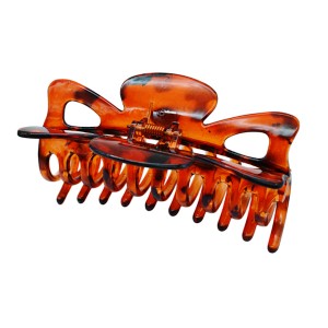 Краб д/волосся пластик 1шт 9,5см Бурштин арт.67#-JZ24 *12