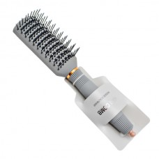 Розчіска HairComb Прямокутна Продувна Сіра арт.9552