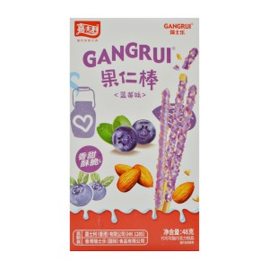 Соломка GANGRUI 48г в глазурі Чорниця *36