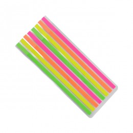 Стікер для книг неоновий Набір 14см 8шт (2*4кол.)