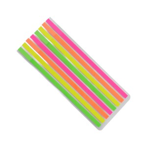 Стікер для книг неоновий Набір 14см 8шт (2*4кол.)