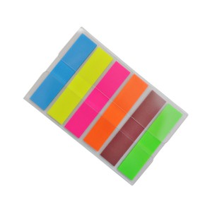 Стікер для книг неоновий Набір 4,5см 6шт