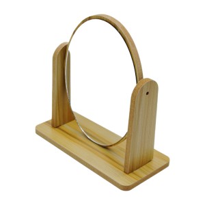 Дзеркало настільне Овальне дерев'яна підставка арт.408