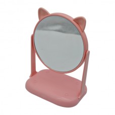 Дзеркало настільне Кругле Котик пласт. підставка арт.400-72
