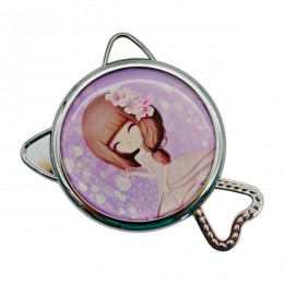 Дзеркало кишенькове з короткою ручкою Princess арт.Z-05 *24