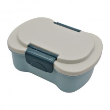 Ланч Бокс пластик 2 відділення з ложкою +наклейки арт.8338WHH2088B-1